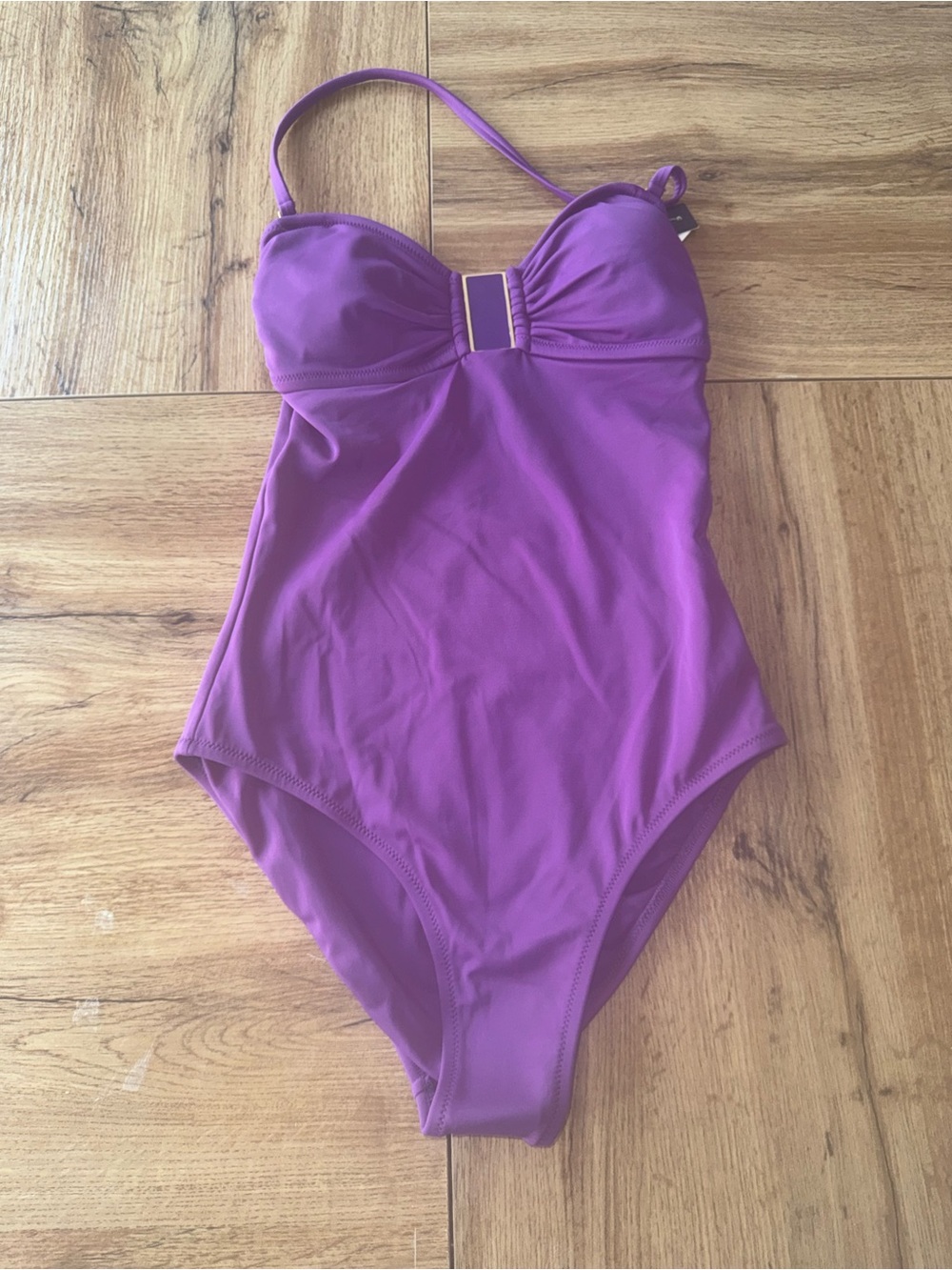 ZINGARA collection Purple One-Piece Swimsuit with Buckle